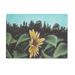 Flower Hour ~ Glass Chopping Board