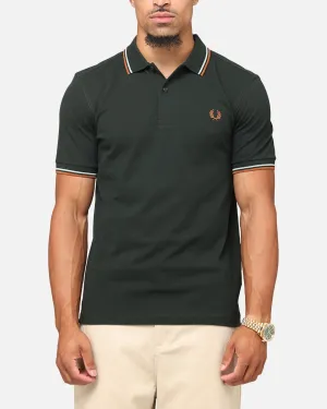 Fred Perry Twin Tipped Polo Shirt Green/Silver