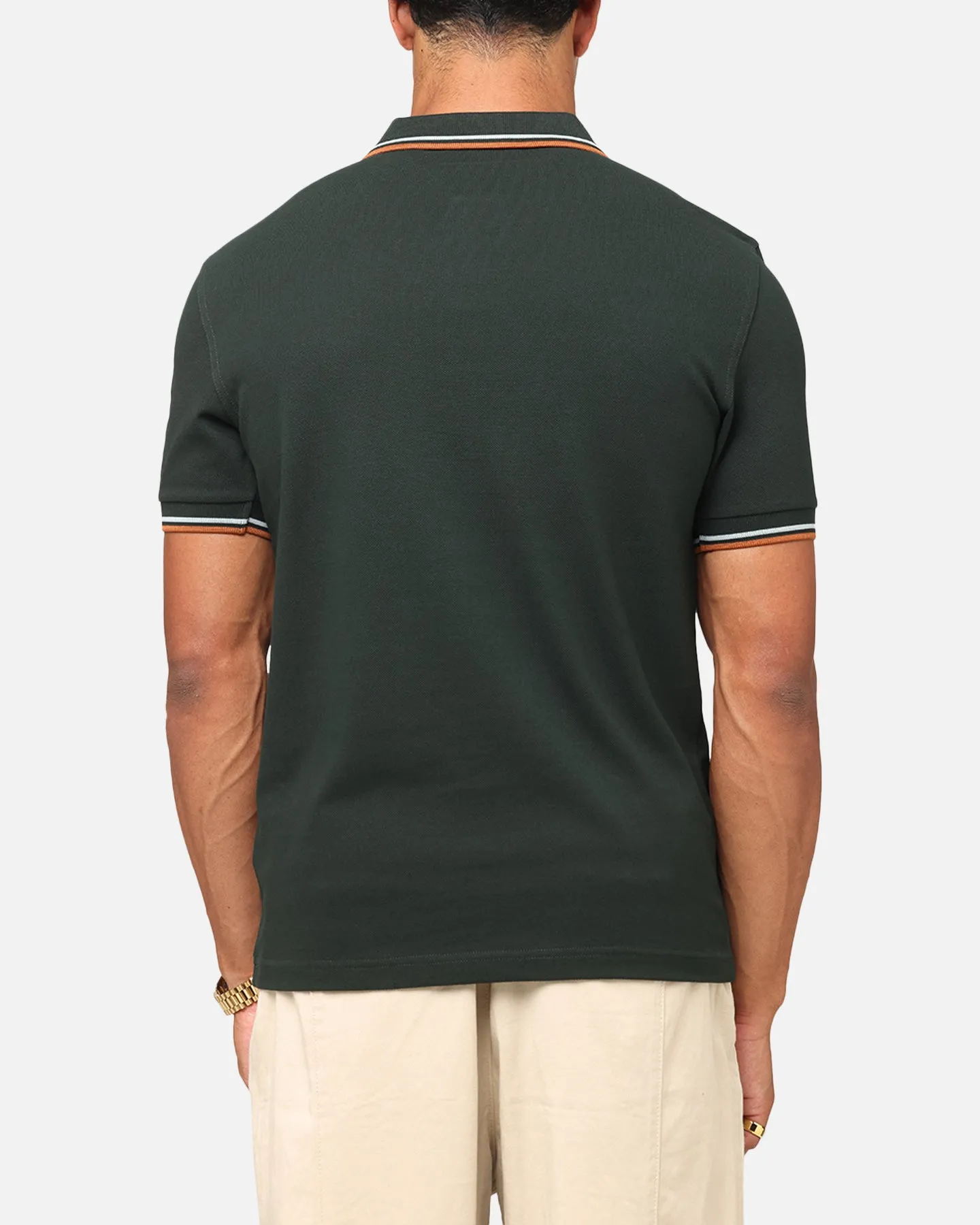 Fred Perry Twin Tipped Polo Shirt Green/Silver