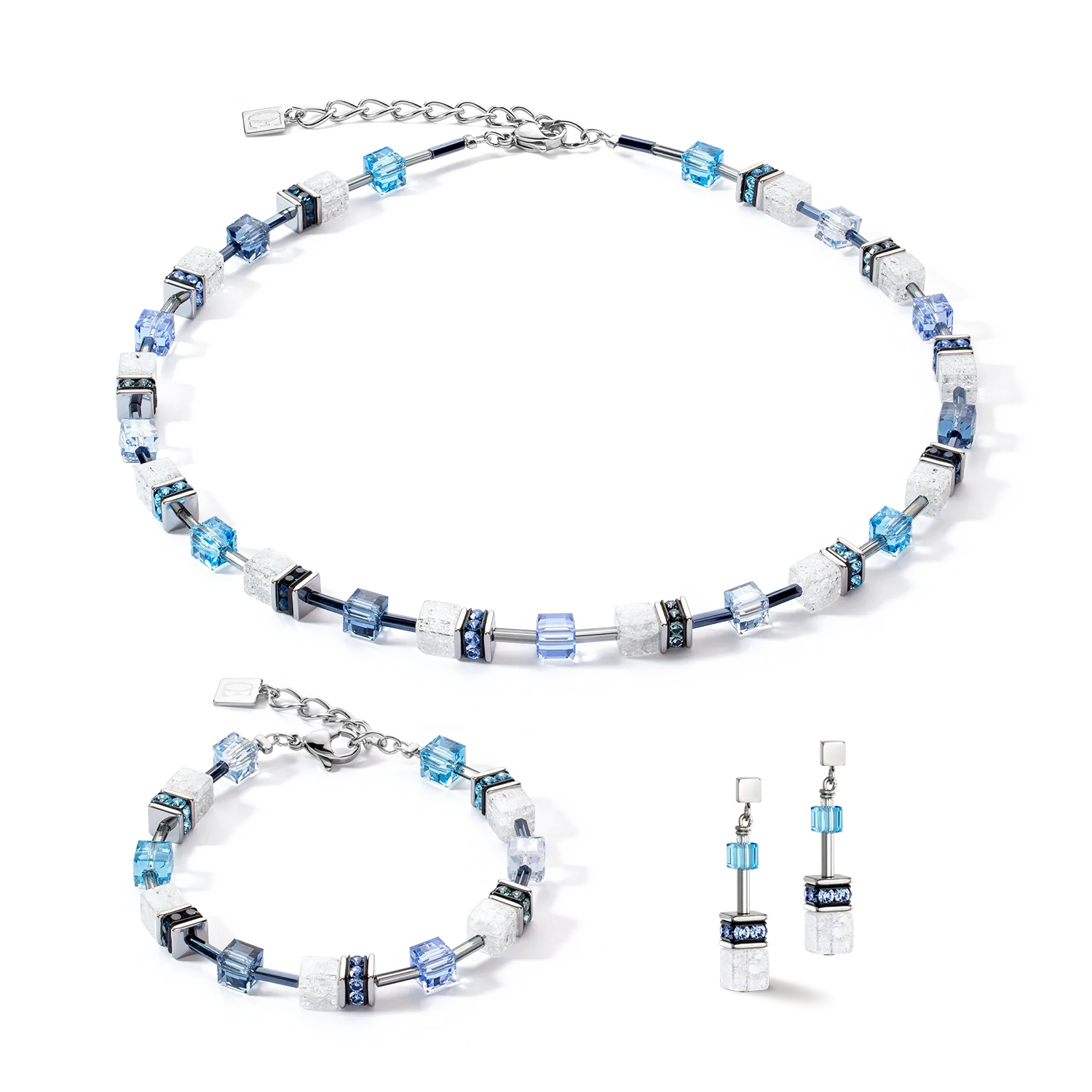 GeoCUBE® Iconic Nature bracelet blue white
