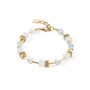 GeoCUBE® Iconic Nature bracelet gold white