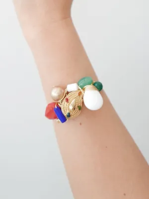 Gleeful Merrymaking Vintage Cuff - Carnival Collection