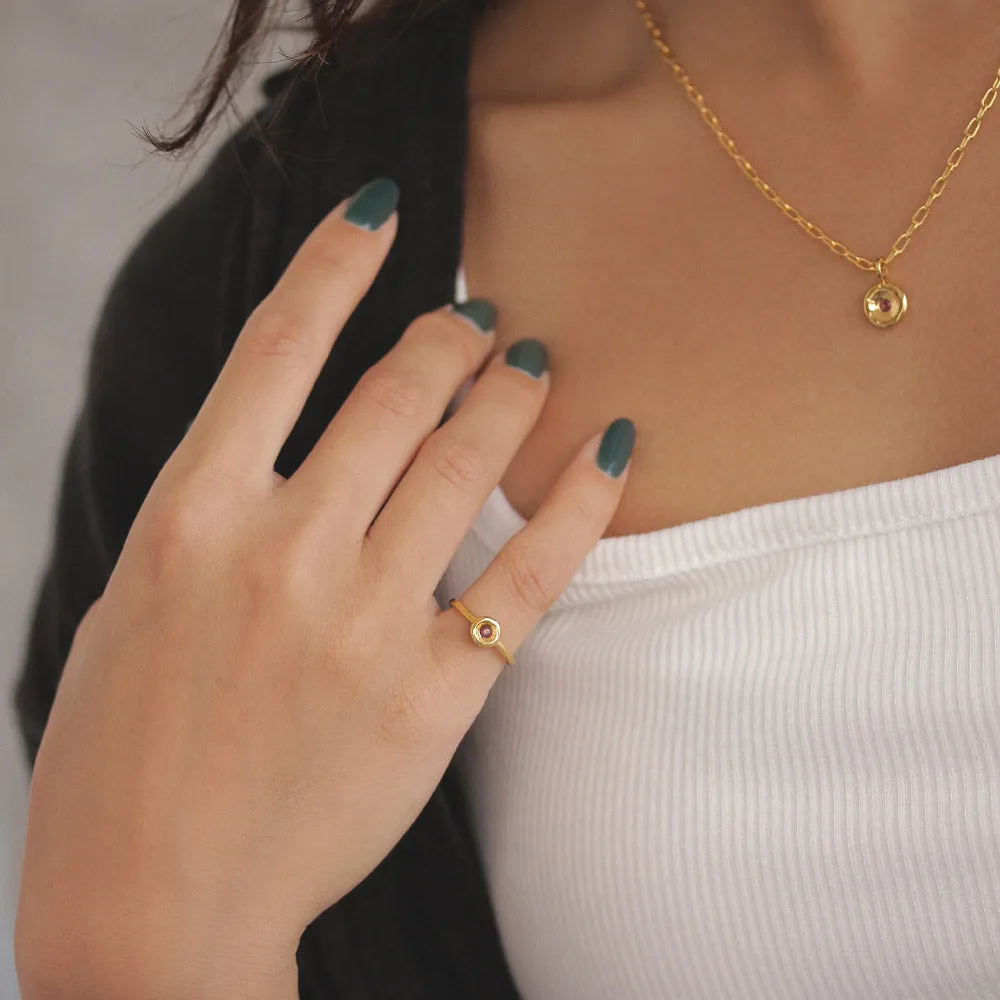 Gold Tone Pinky Ring