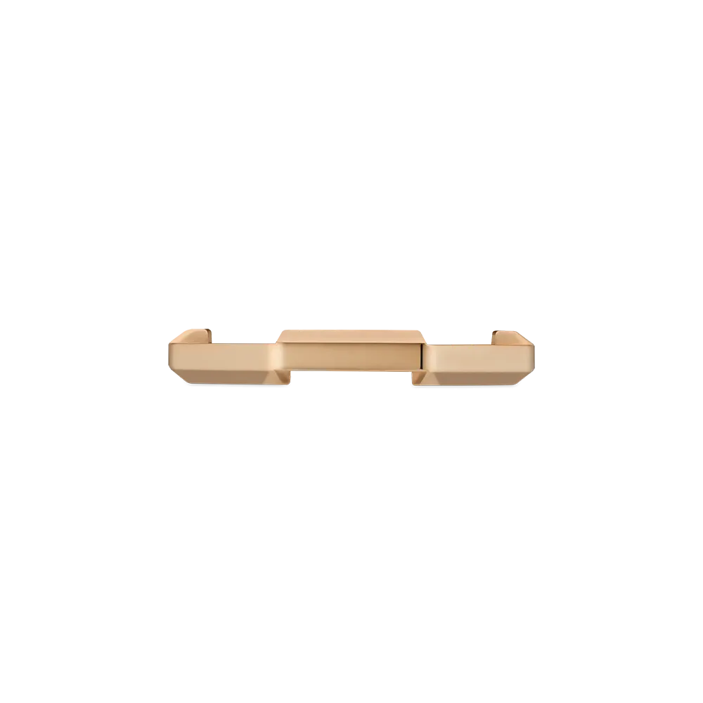 Gucci Link to Love Mirrored 18ct Rose Gold Ring Size 11
