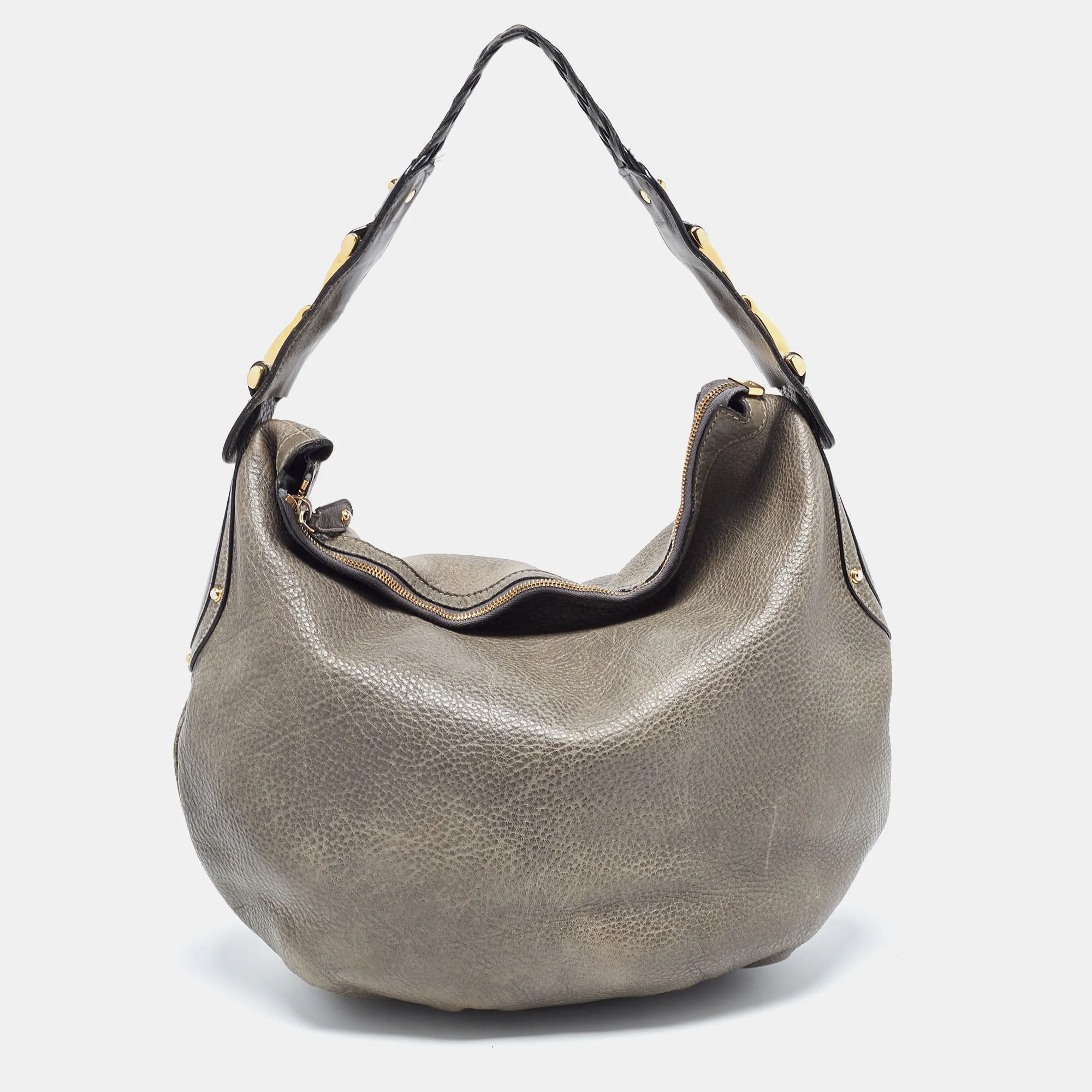 Gucci Pale Leather Medium Pelham Hobo