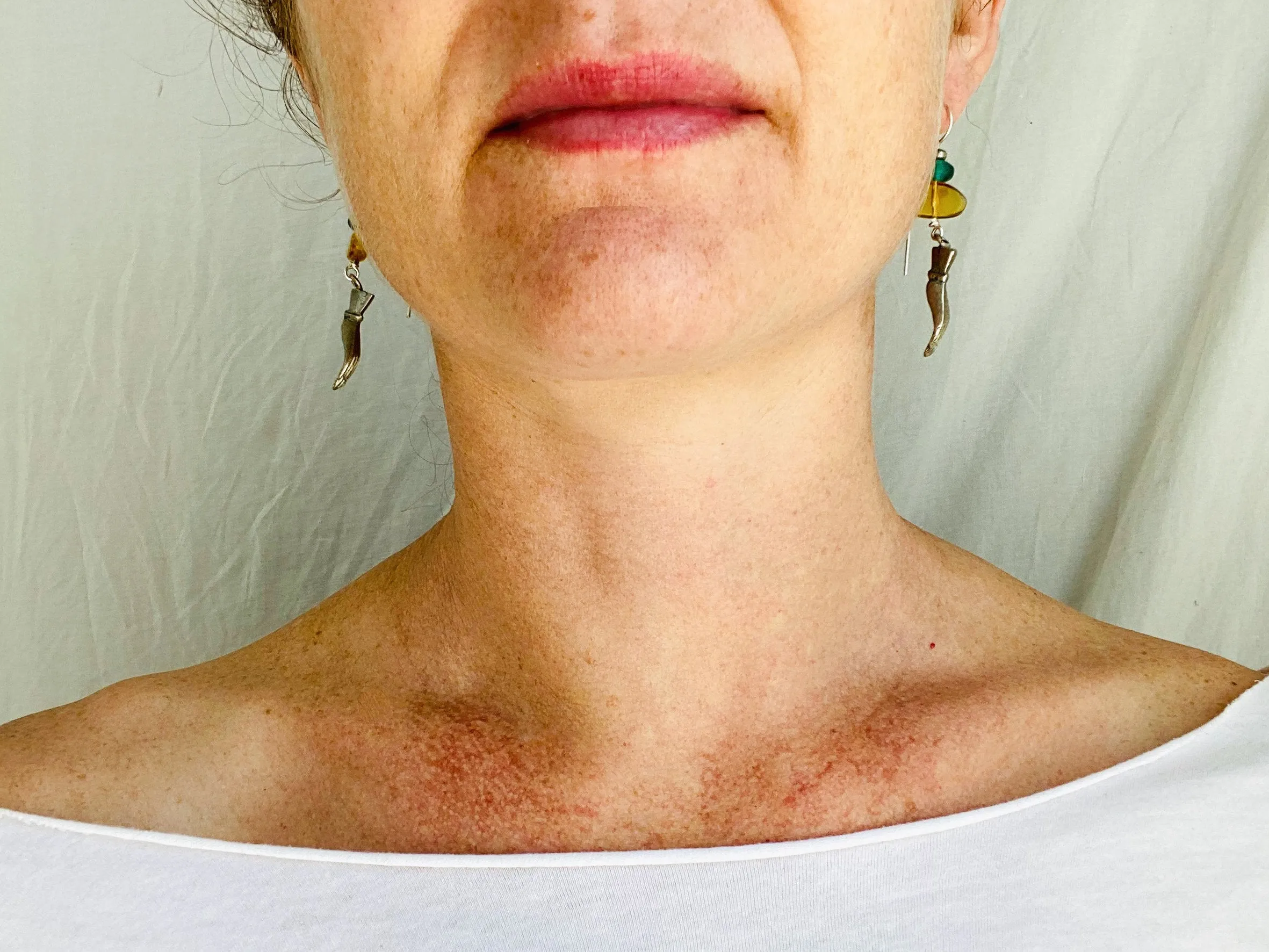 Hand Chachal Earrings. Amber and Vintage Crystal. Sterling Silver Ear Wire