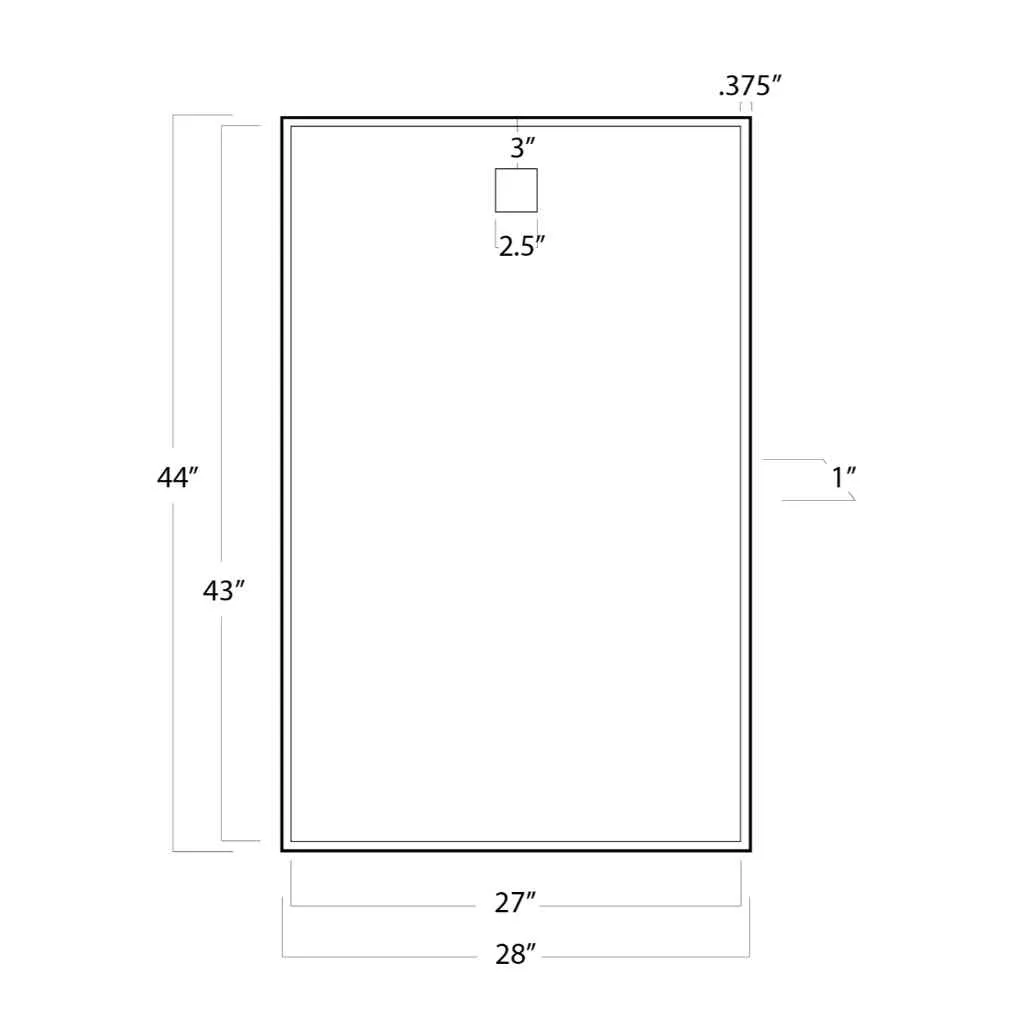 Hanging Rectangle Mirror