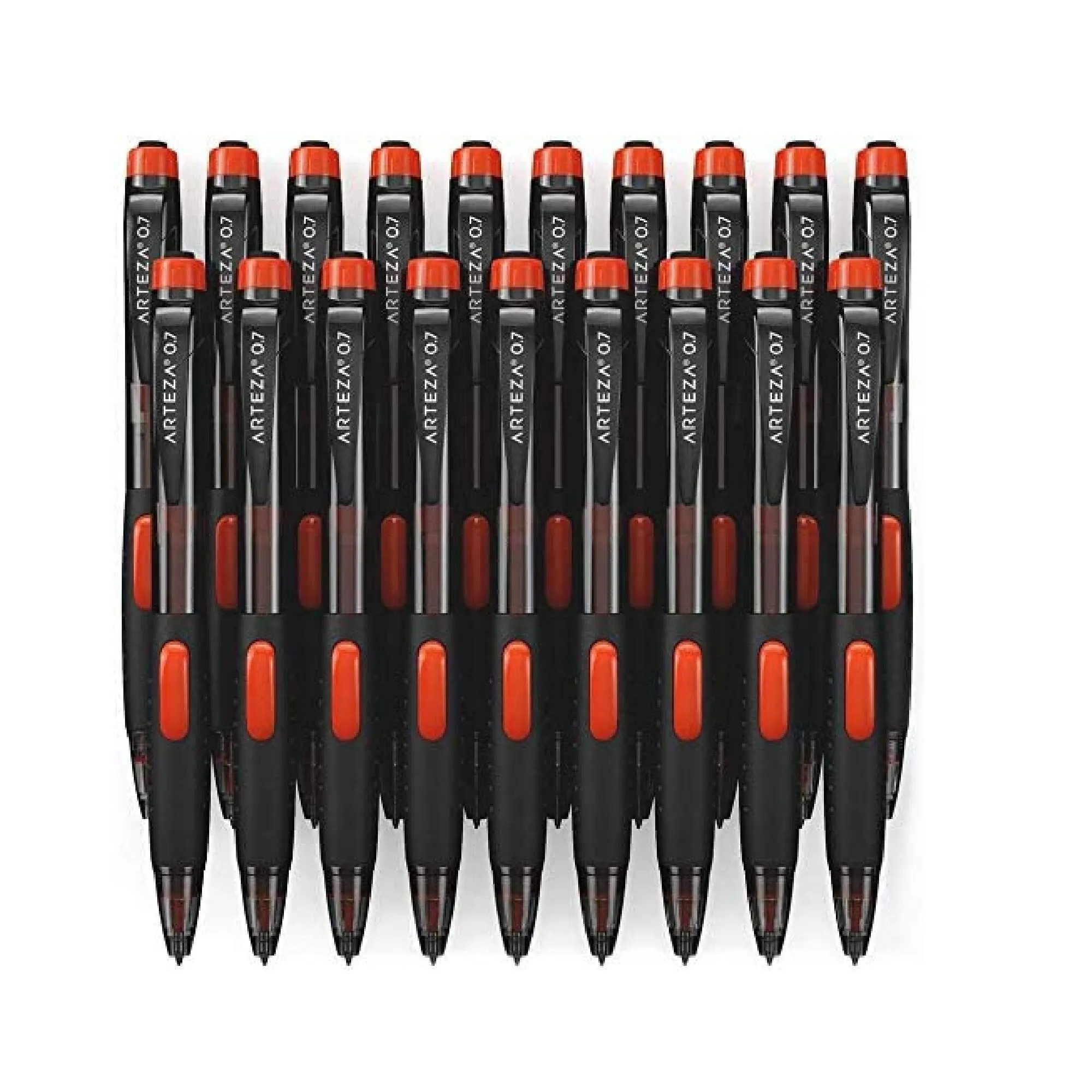 HB Mechanical Pencil Pack of 20 | 0.7 Millimeter Medium Point Lead and Replaceable Eraser | Latex-Free Grip