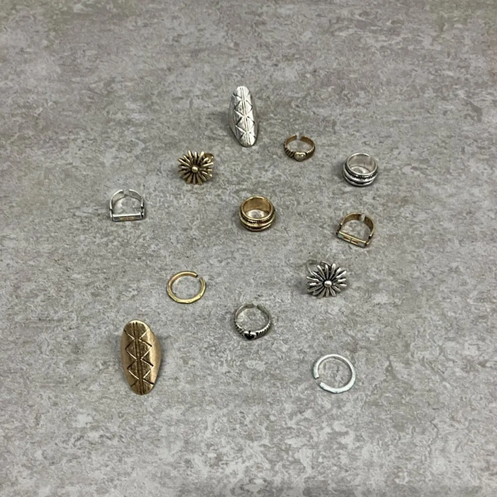 Heart Grooved Open Ring