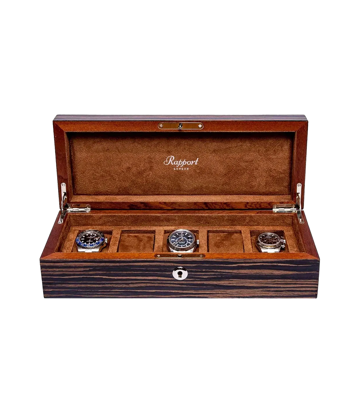 Heritage Five Watch Box in Macassar Wood