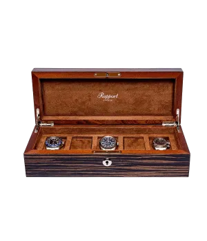 Heritage Five Watch Box in Macassar Wood