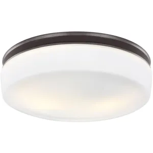 Issen 14 in. Flush Mount Light Bronze Finish