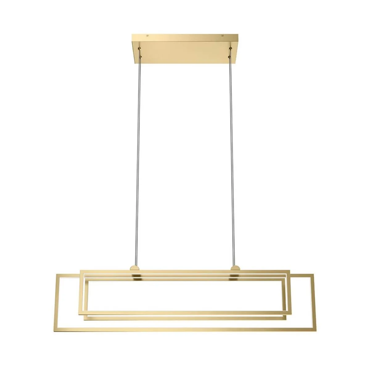 Jestin 38 in. 3 Lights LED Pendant Light Gold finish