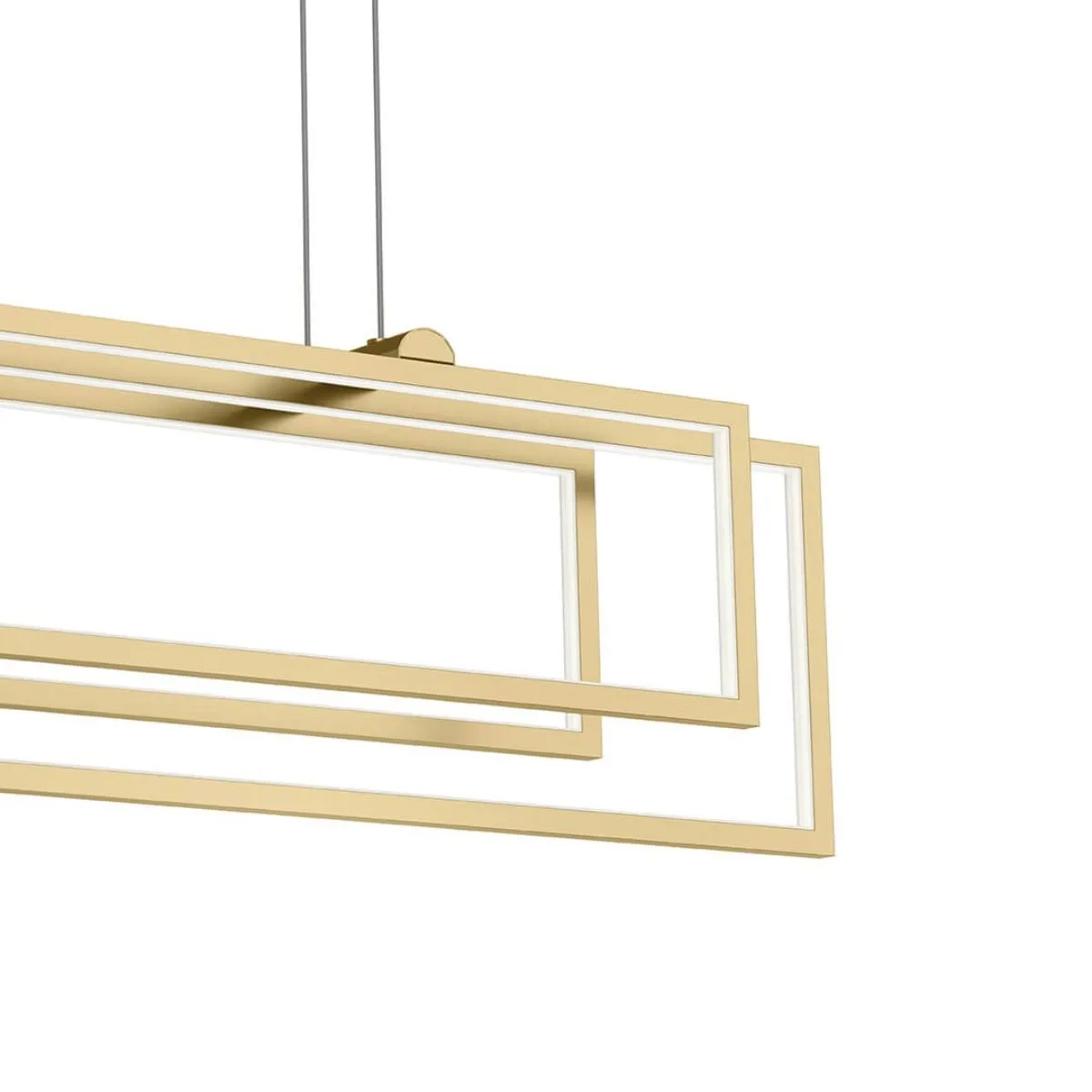 Jestin 38 in. 3 Lights LED Pendant Light Gold finish