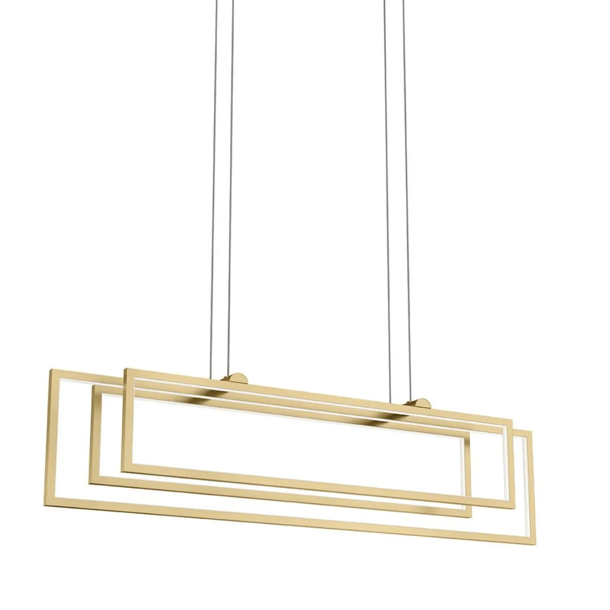 Jestin 38 in. 3 Lights LED Pendant Light Gold finish