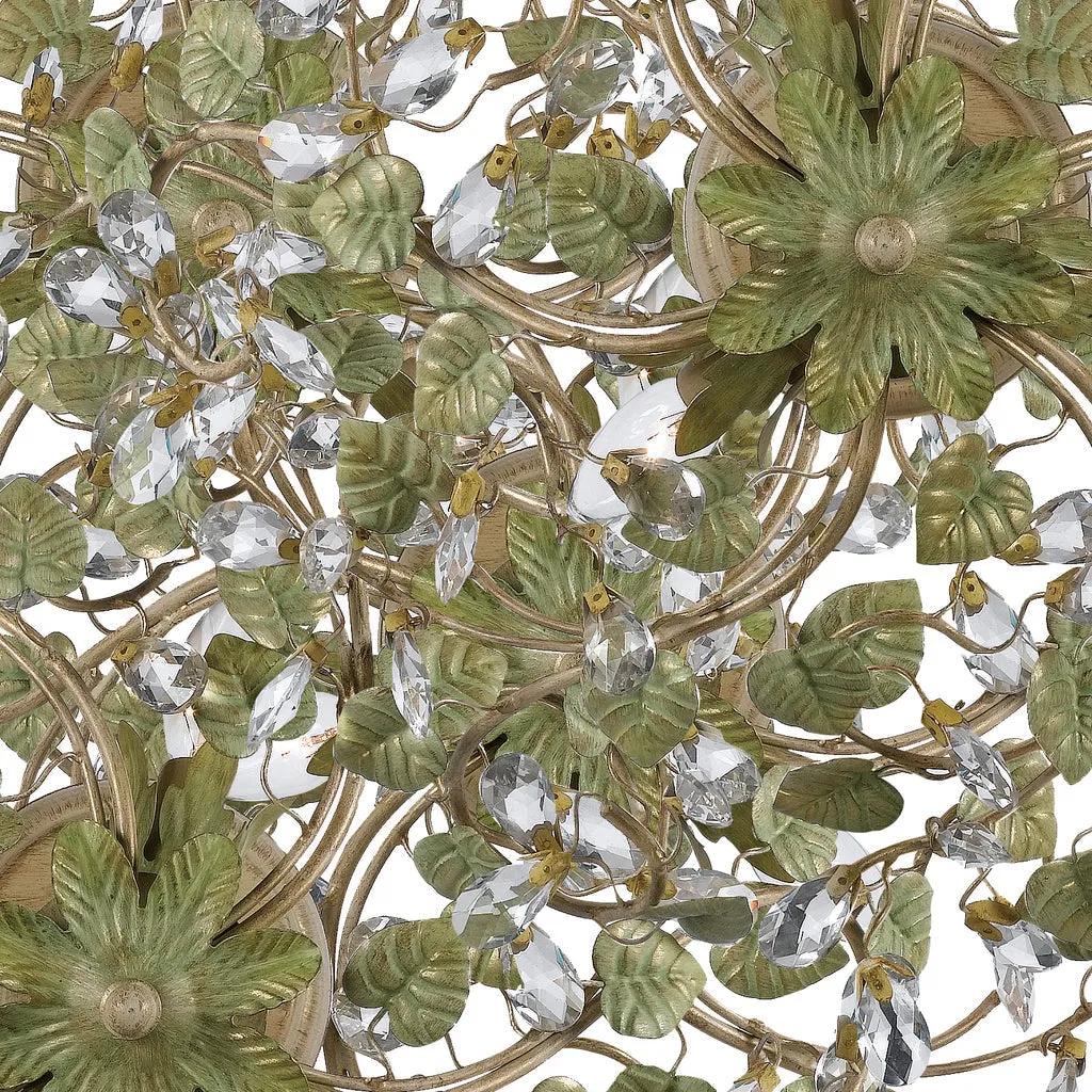 Josie 3 Light Champagne Green Tea Mini Chandelier