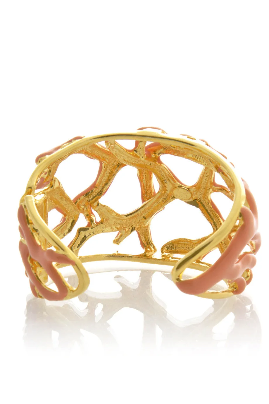 KENNETH JAY LANE REEF Light Coral Cuff