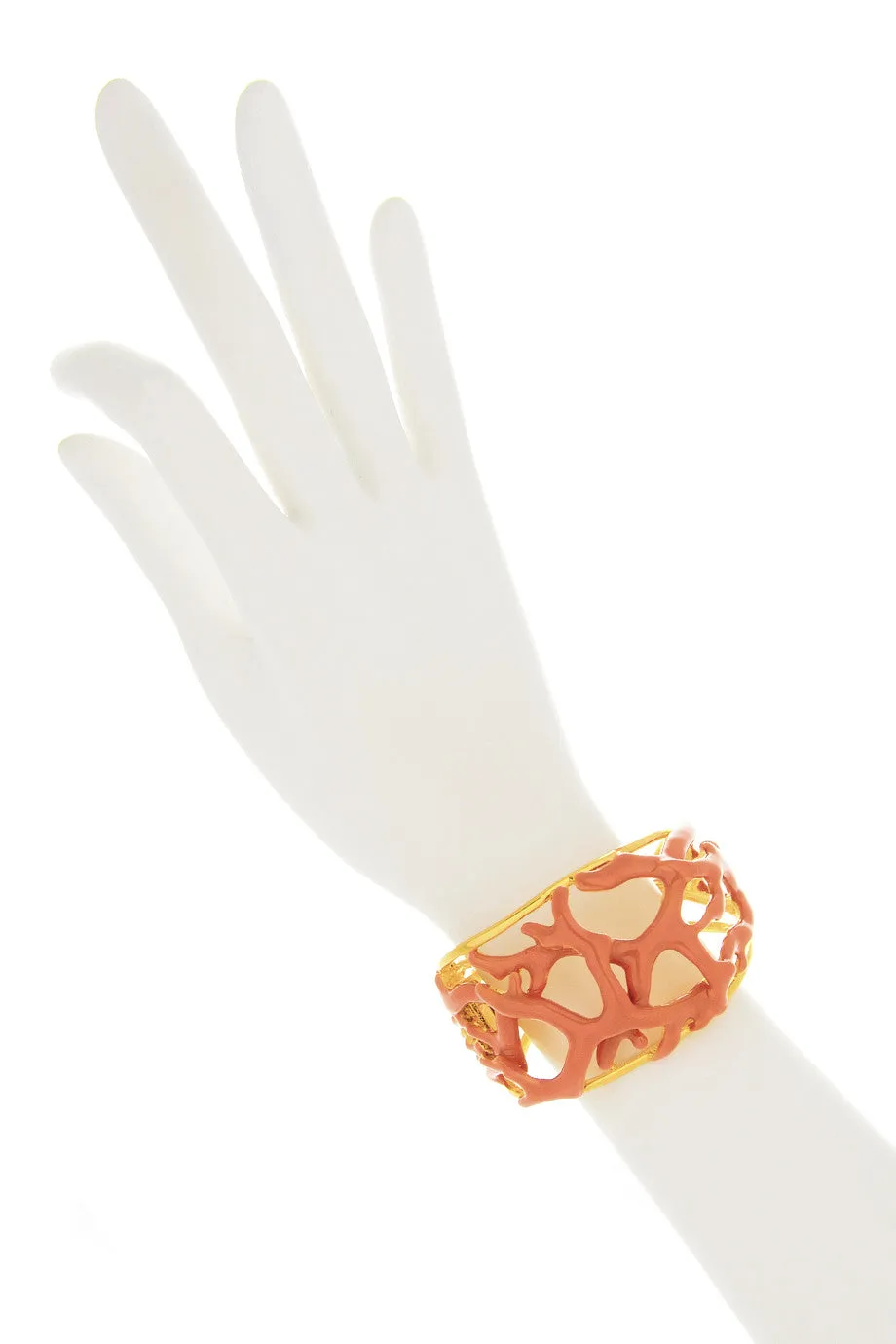 KENNETH JAY LANE REEF Light Coral Cuff