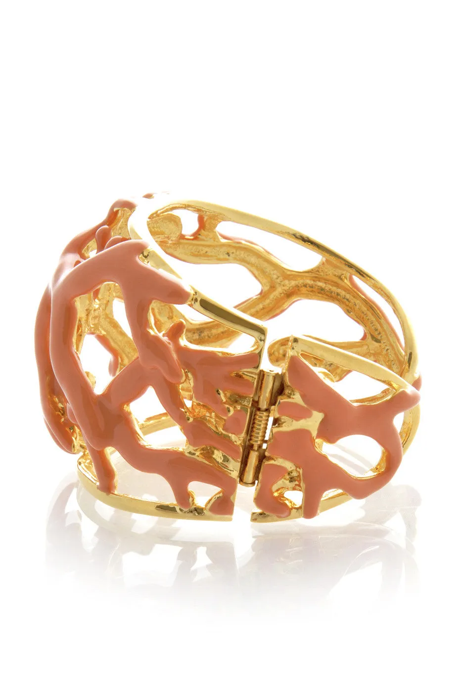 KENNETH JAY LANE REEF Light Coral Cuff