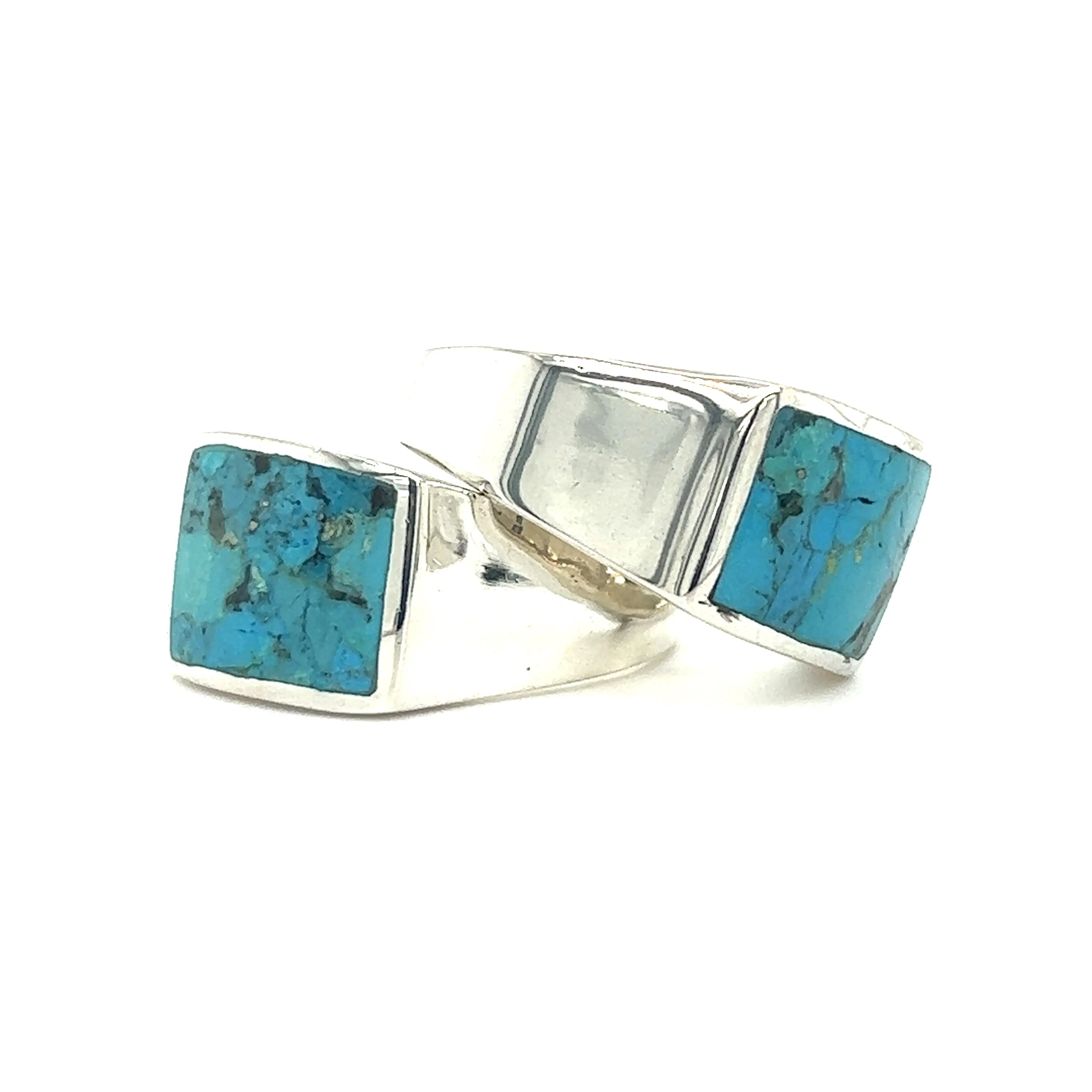 Kingman Turquoise Signet Ring