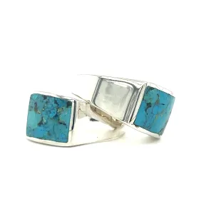 Kingman Turquoise Signet Ring