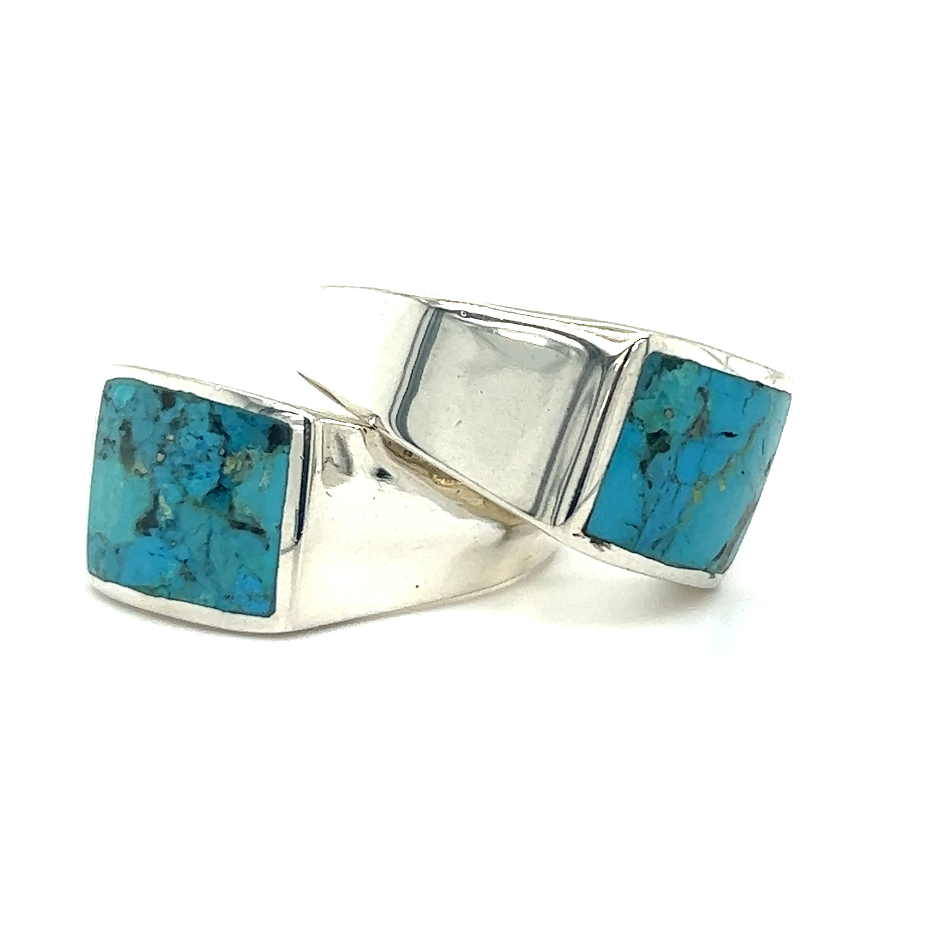 Kingman Turquoise Signet Ring