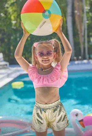 Lola   The Boys Rainbow Crystal Ruffle Swim