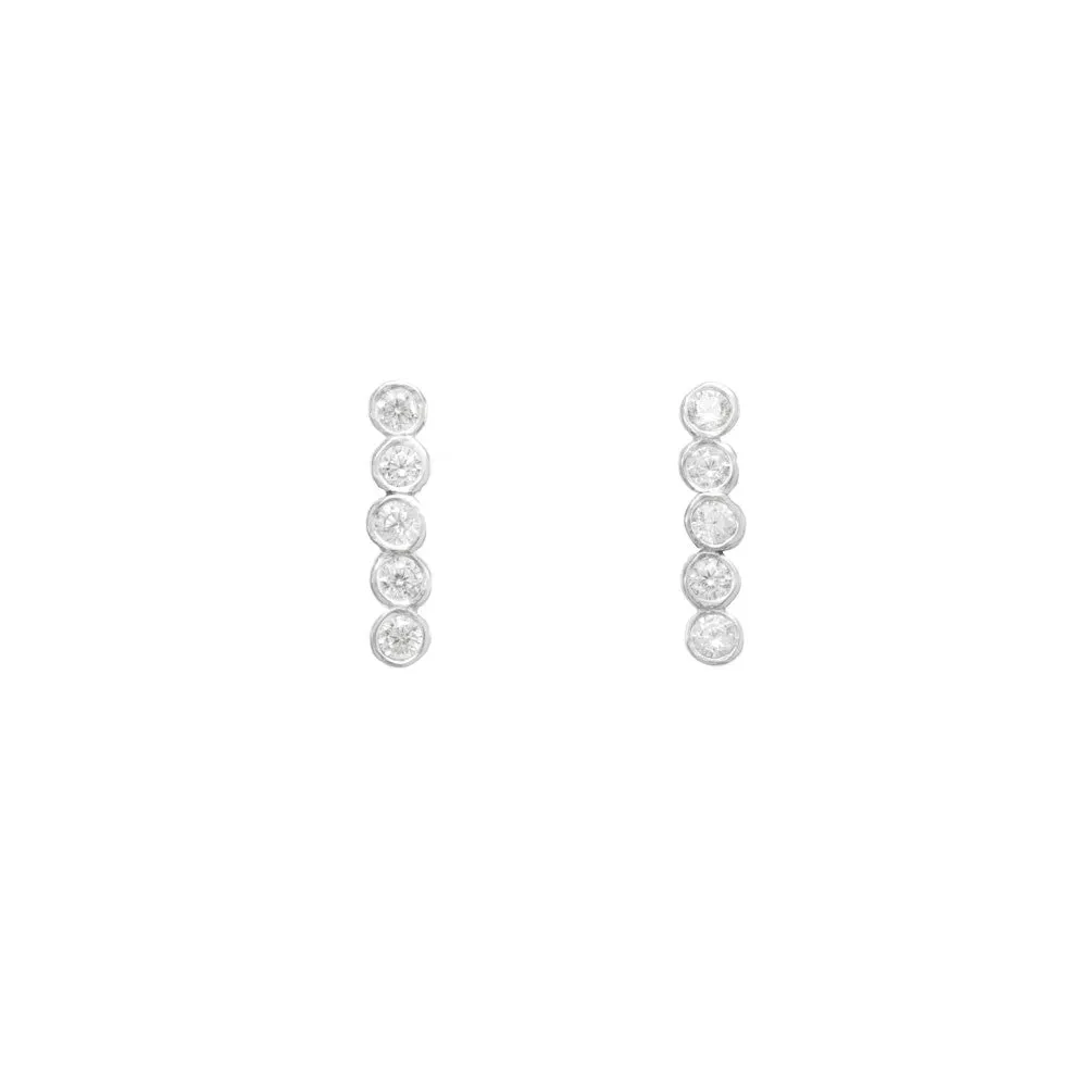 Long Seed Pod Solitaire Studs