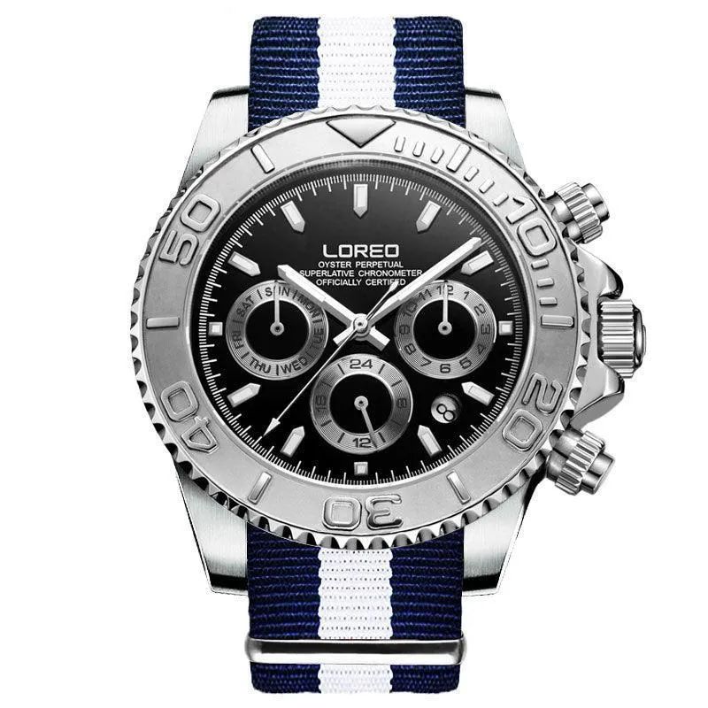 LOREO Automatic Mechanical 2024 Sports Watch - 200m Water Resistant