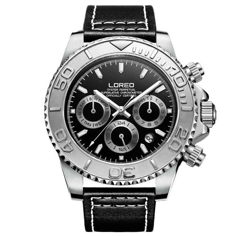LOREO Automatic Mechanical 2024 Sports Watch - 200m Water Resistant
