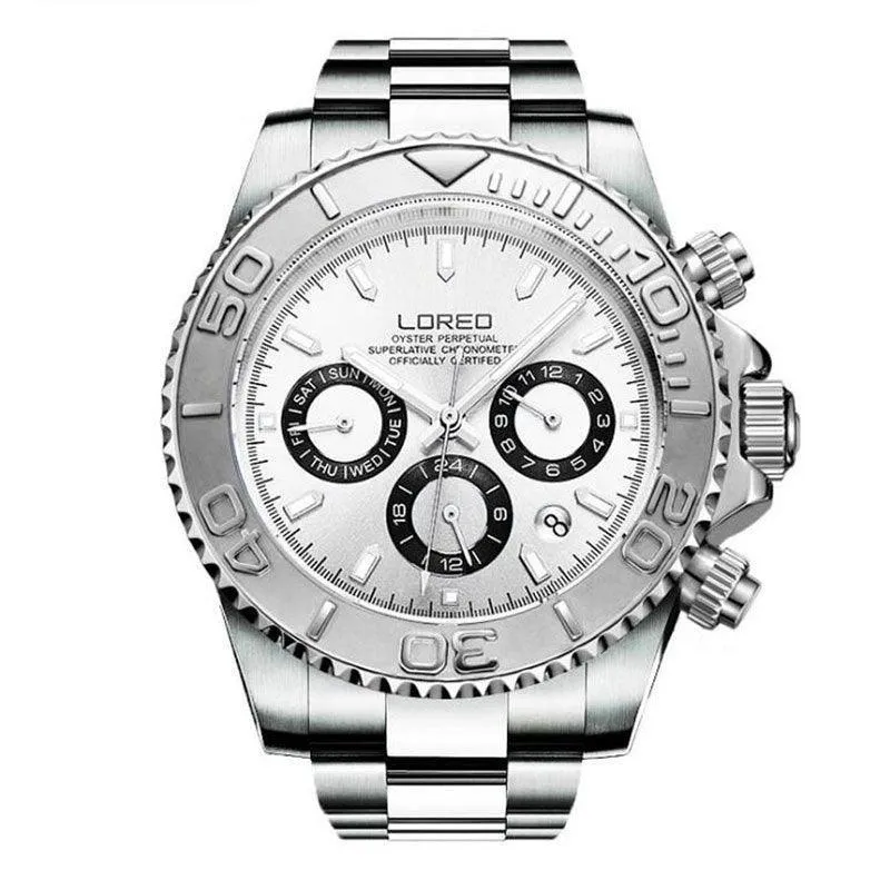LOREO Automatic Mechanical 2024 Sports Watch - 200m Water Resistant