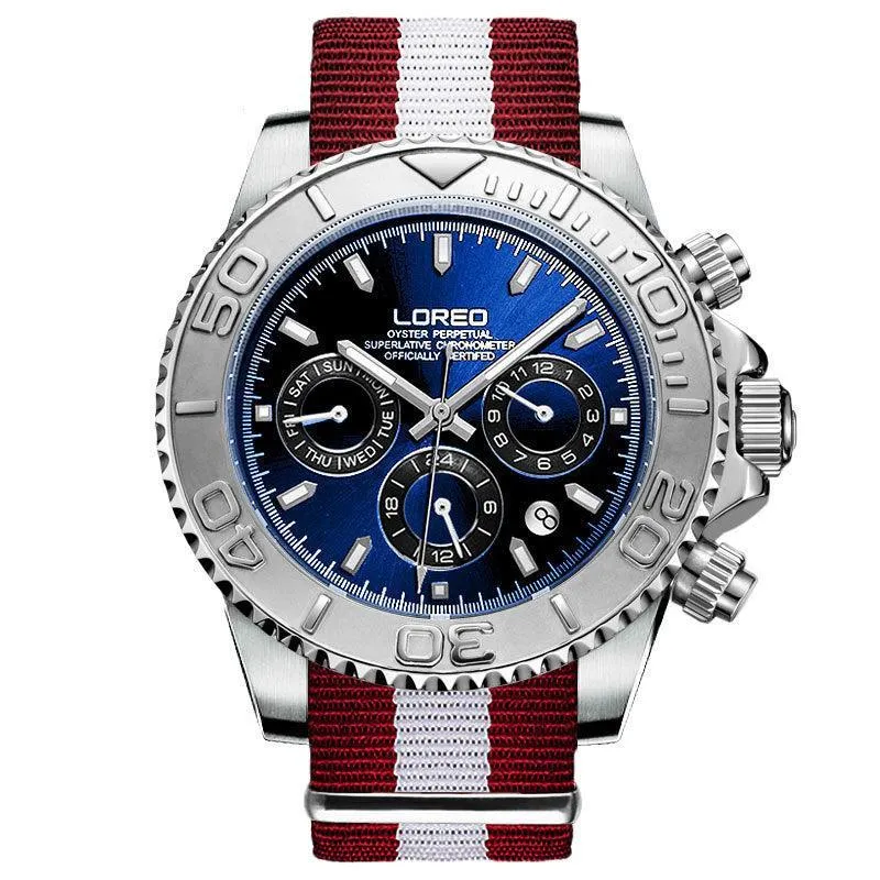 LOREO Automatic Mechanical 2024 Sports Watch - 200m Water Resistant