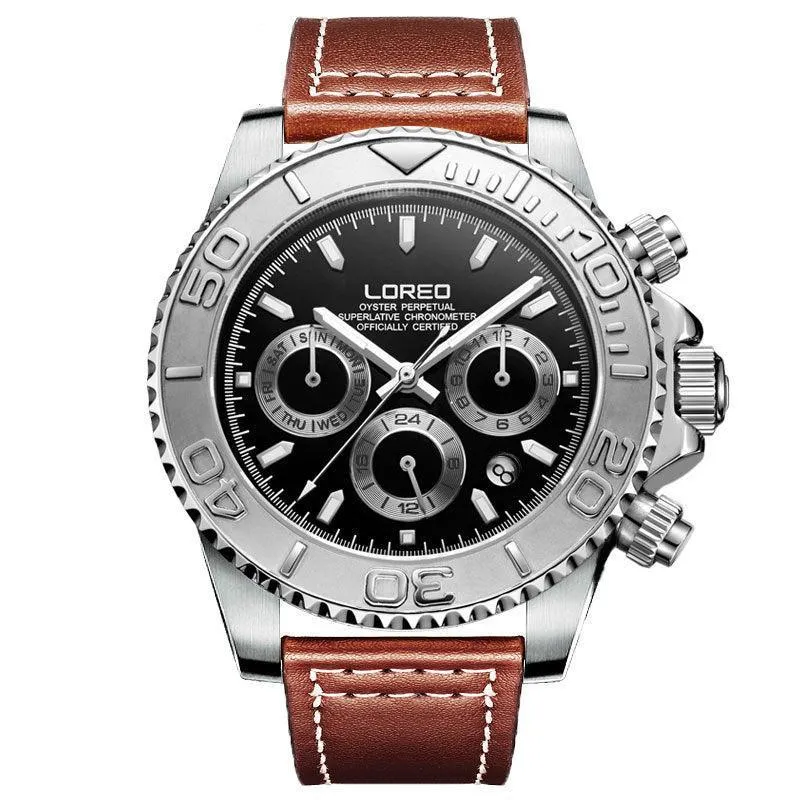 LOREO Automatic Mechanical 2024 Sports Watch - 200m Water Resistant