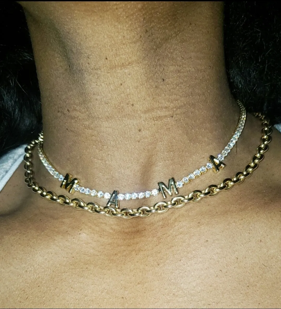 Mama Tennis Necklace