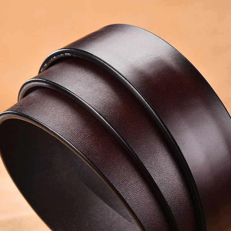 Men's Leather Belt-3.5cm