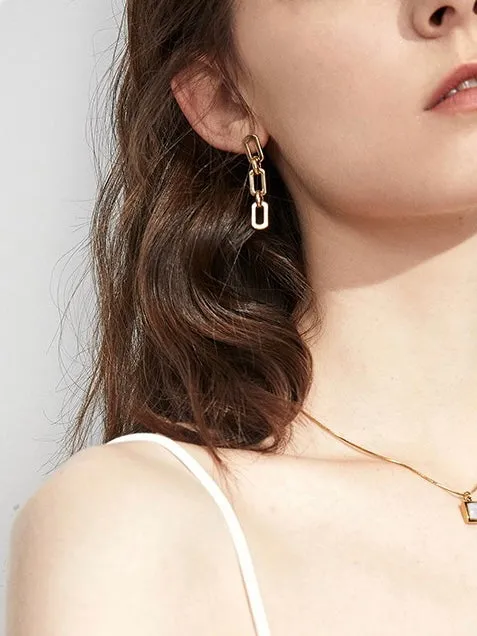 Metal Chain Earring