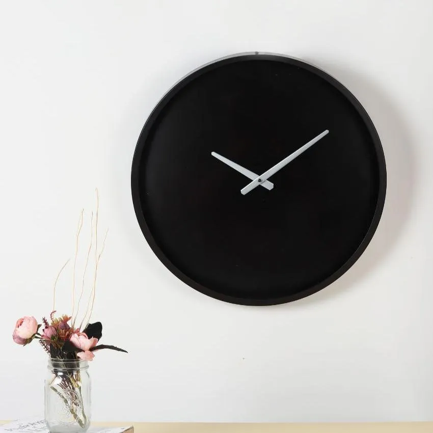Metallica Black Iron Wall Clock | 20 x 2 inches