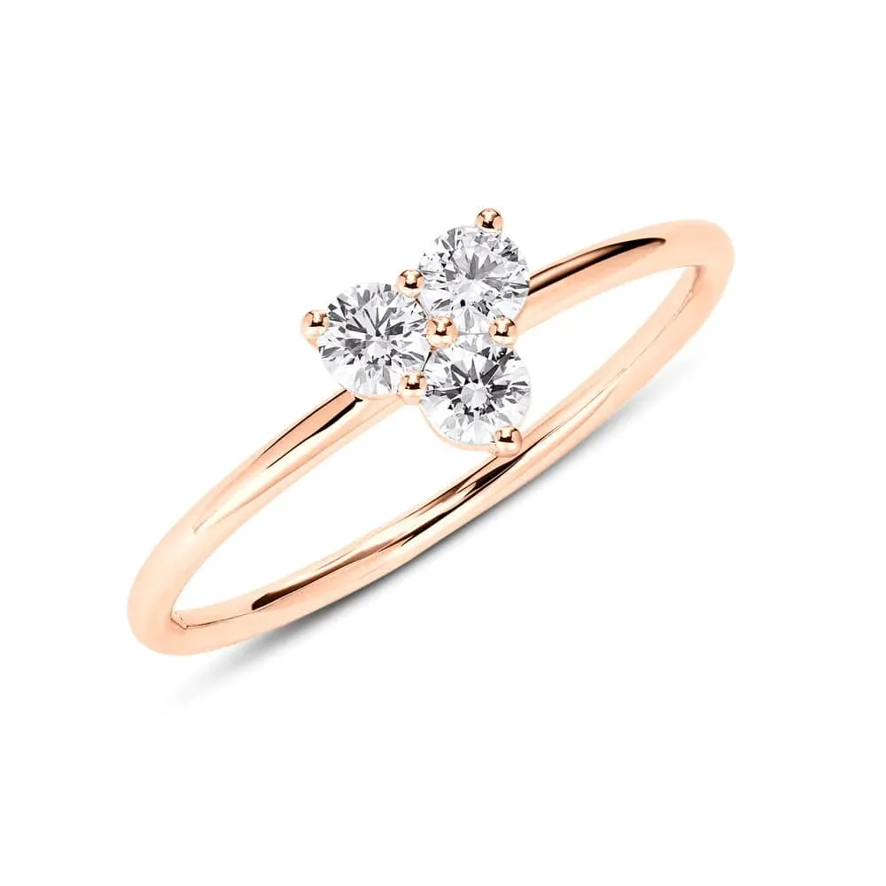 Mini Trio Lab-Grown Diamond Promise Ring