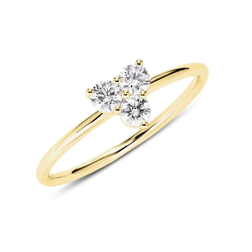 Mini Trio Lab-Grown Diamond Promise Ring