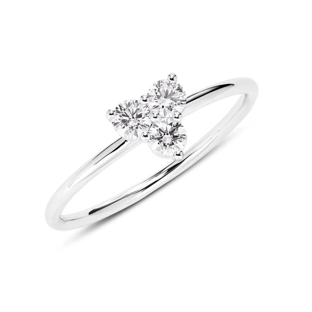 Mini Trio Lab-Grown Diamond Promise Ring