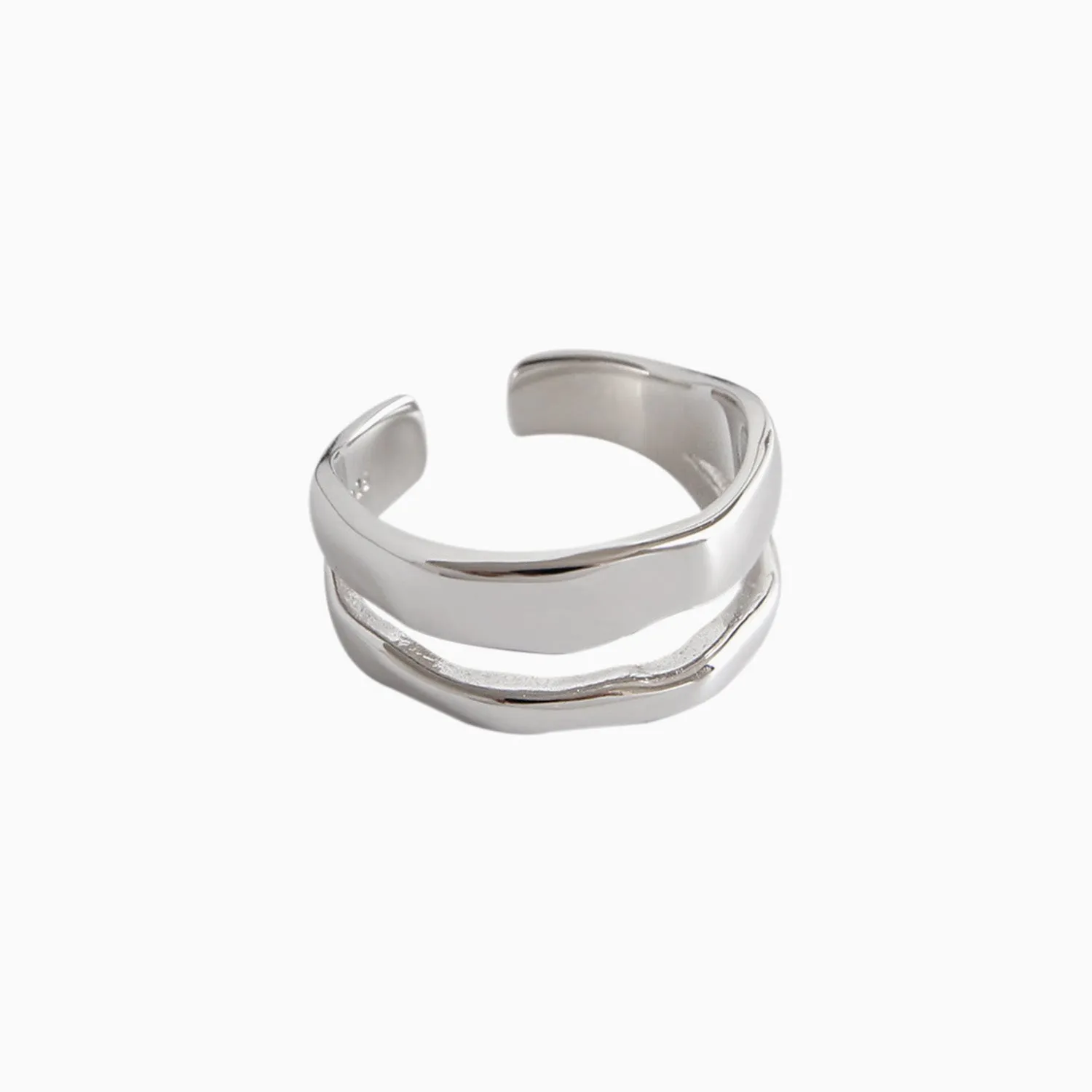 Minimalist Layered Ring Adjustable