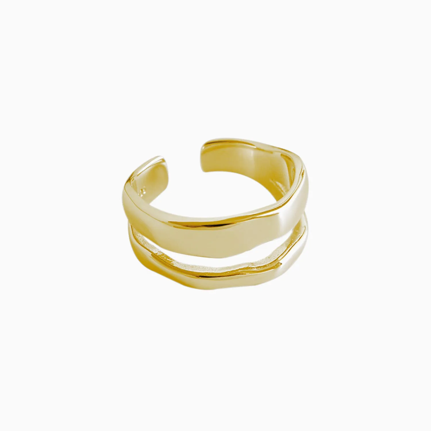 Minimalist Layered Ring Adjustable