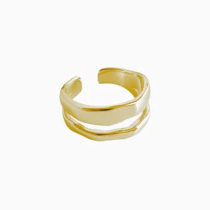 Minimalist Layered Ring Adjustable