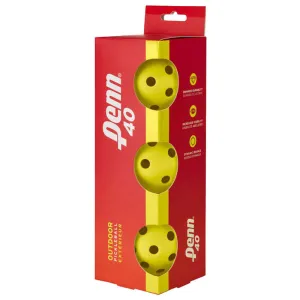 Penn 40 Outdoor Pickleball Balls 3 Pack