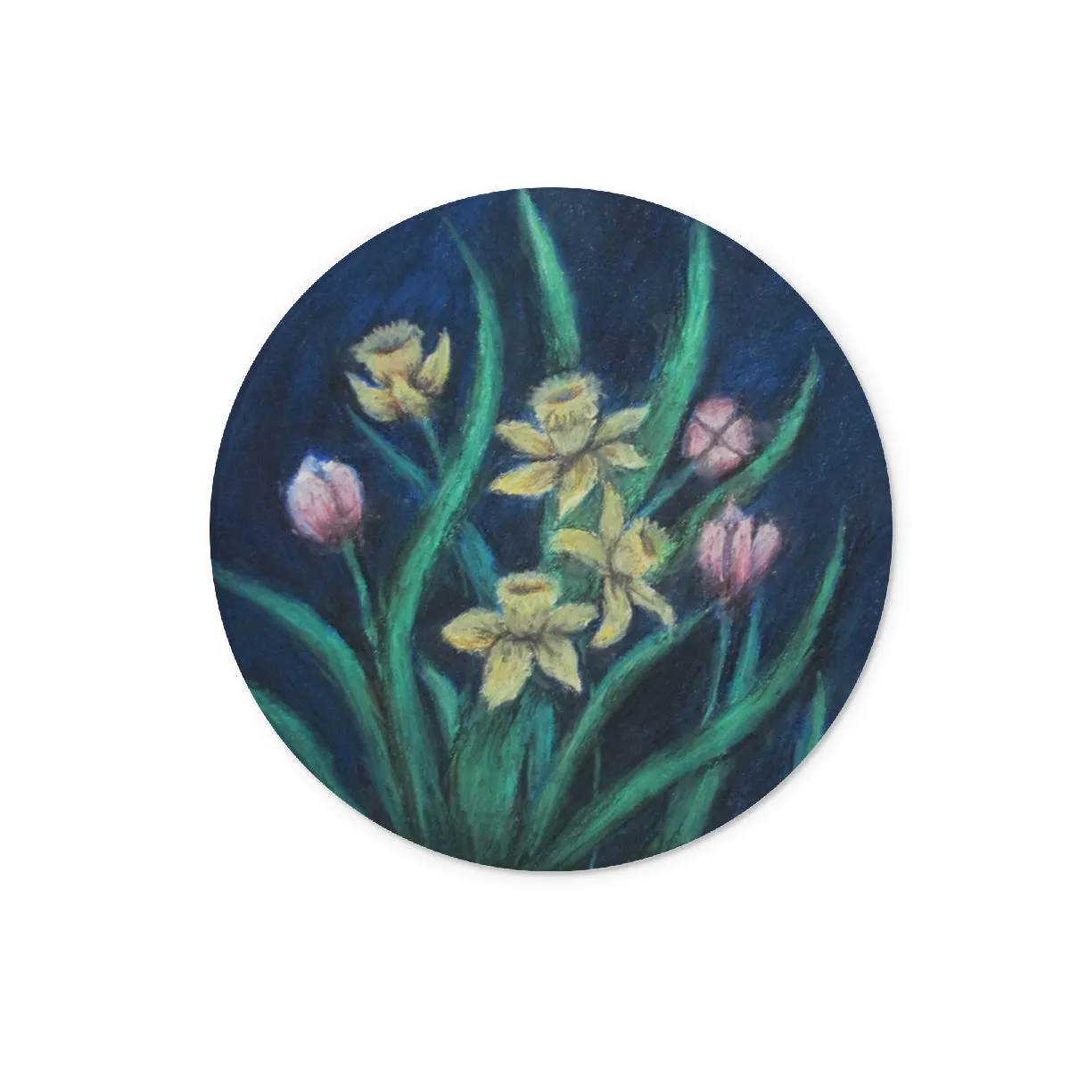 Plush Blooms ~ Glass Chopping Board