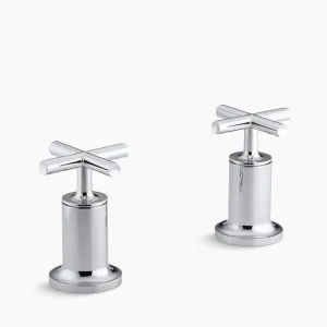 Purist Cross Handle Bath Valve Trim in Polished Chrome
