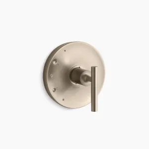 Purist Lever Handle Valve Trim in Vibrant Brushed Bronze