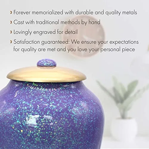 Purple Sparkle Cremation Urns
