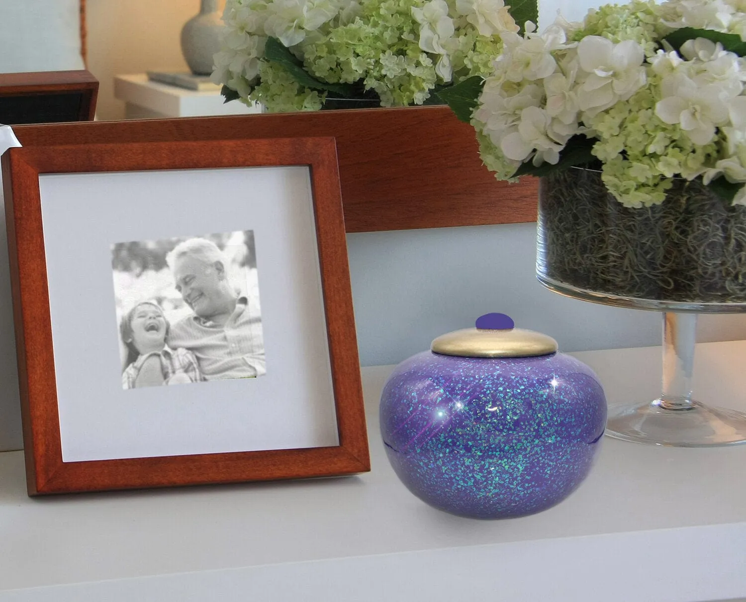 Purple Sparkle Cremation Urns