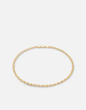 Pyper Link Puff Choker, Gold Vermeil